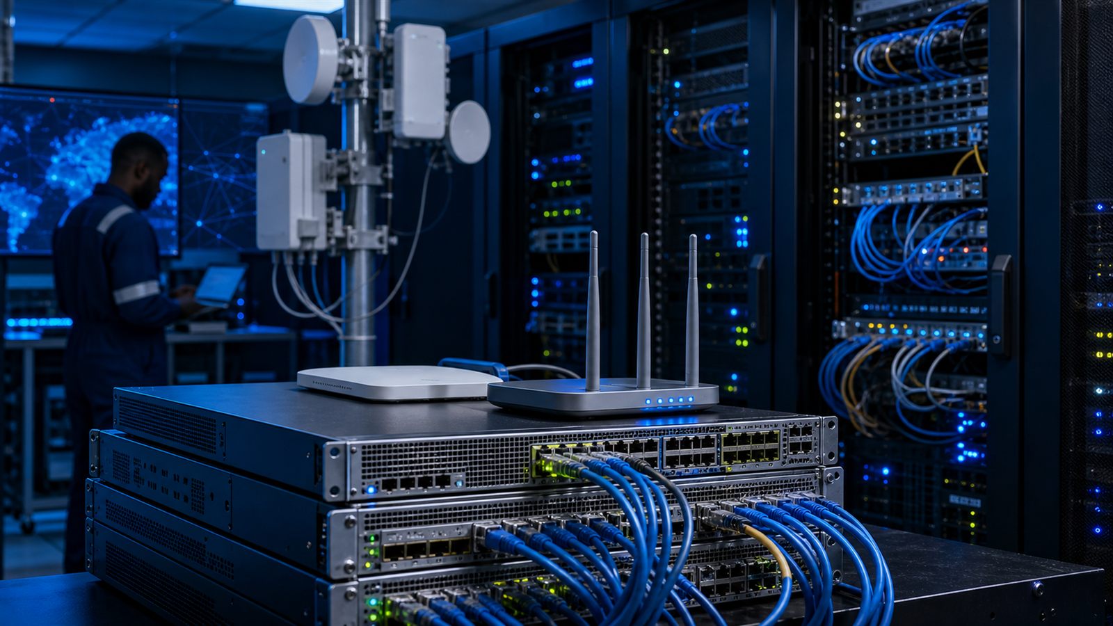 Campus network and fiber backbone infrastructure